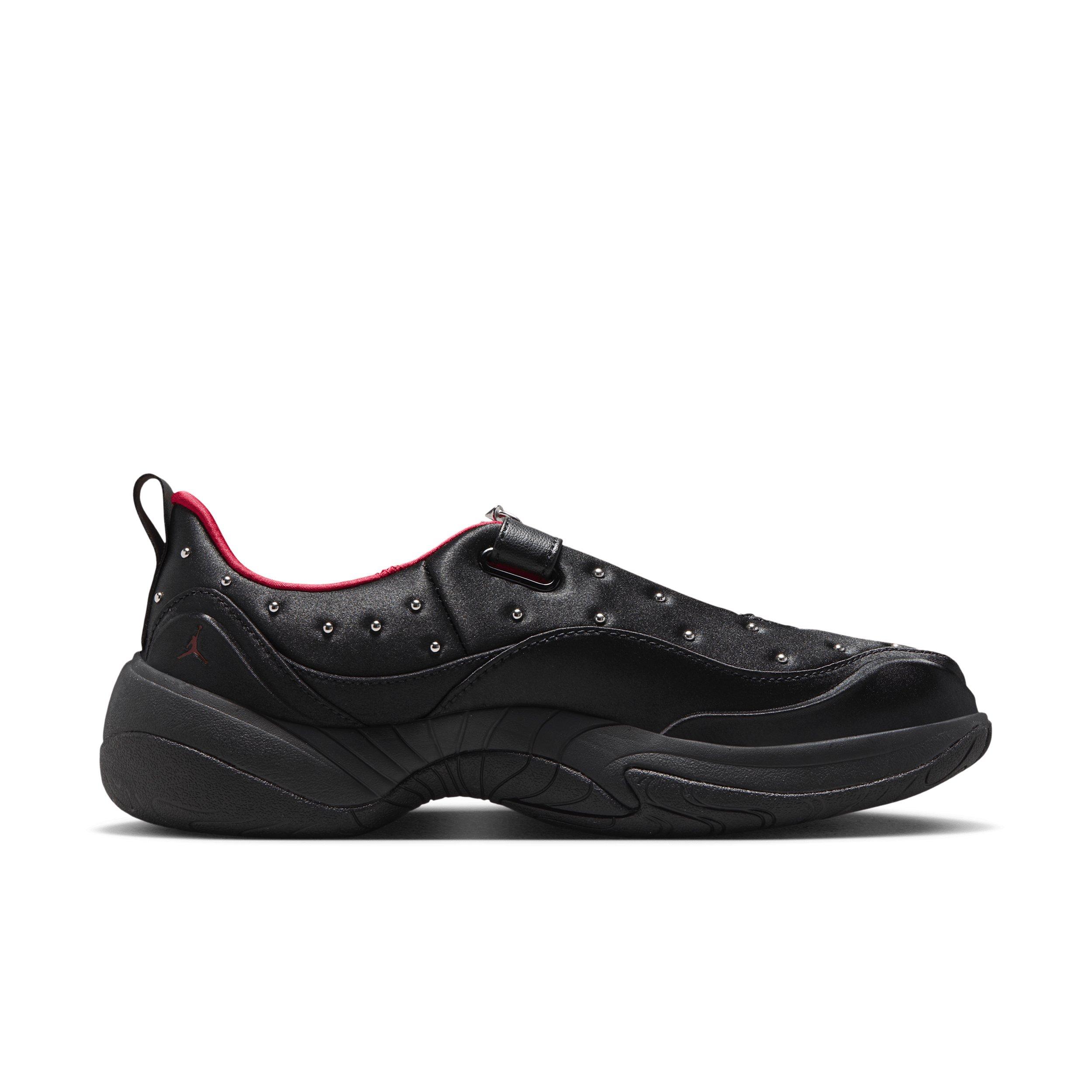 Jordan Pointe "White/Black/Metallic Silver/University Red" Women's Shoe - WHITE/BLACK/SILVER/RED